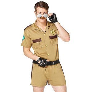 Adult Sergeant Short Pants Cop Halloween Costume